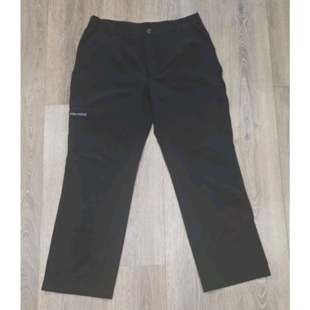 Polaris Men's Black Zip & Button Closure Straight Leg Pant Size XL Under Layer